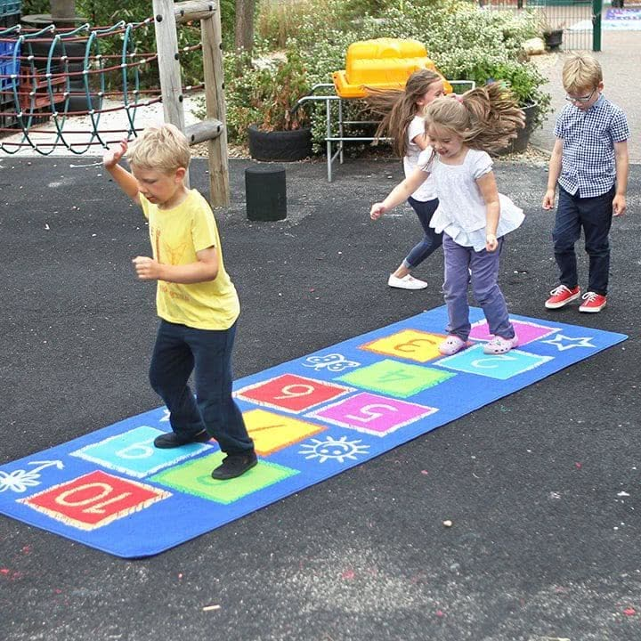 Hopscotch Carpet Outdoor, hopscotch rug,hopscotch carpet,early years resources, educational resources, educational materials, childrens learning resources, childrens learing materials, teaching resources for children, teaching material for children, Hopscotch Carpet Outdoor,The Hopscotch carpet is a brightly coloured 3m x 1m play mat. Great for use as a fun or learning activity, the hopscotch carpet also serves well as functional/decorative floor carpet. These large play and learn carpet mats are high quali