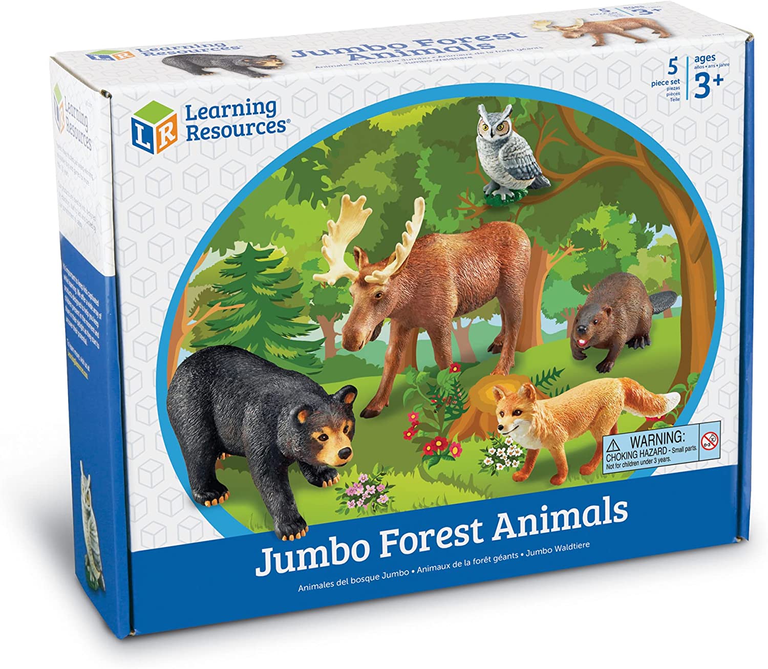 Jumbo Forest Animals, Jumbo Forest Animals,Learning Resources Jumbo Forest Animals, ,learning resources jumbo dinosaurs,early years resources, educational resources, educational materials, children's learning resources, children's learning materials, Jumbo Forest Animals,Jumbo Forest Animals Bring the wonders of the forest to life with the Jumbo Forest Animals set! These beautifully detailed, realistically designed creatures are perfect for inspiring imaginative play and teaching children about the natural 