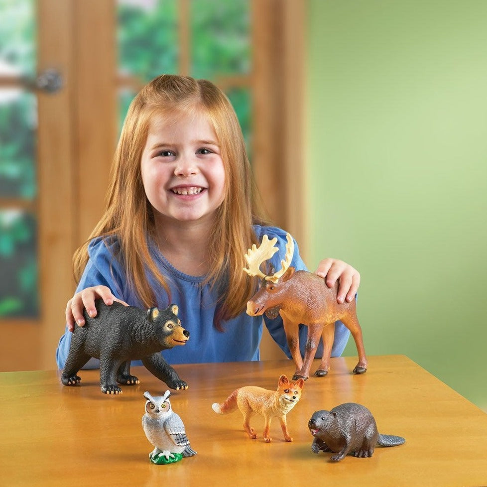 Jumbo Forest Animals, Jumbo Forest Animals,Learning Resources Jumbo Forest Animals, ,learning resources jumbo dinosaurs,early years resources, educational resources, educational materials, children's learning resources, children's learning materials, Jumbo Forest Animals,Jumbo Forest Animals Bring the wonders of the forest to life with the Jumbo Forest Animals set! These beautifully detailed, realistically designed creatures are perfect for inspiring imaginative play and teaching children about the natural 