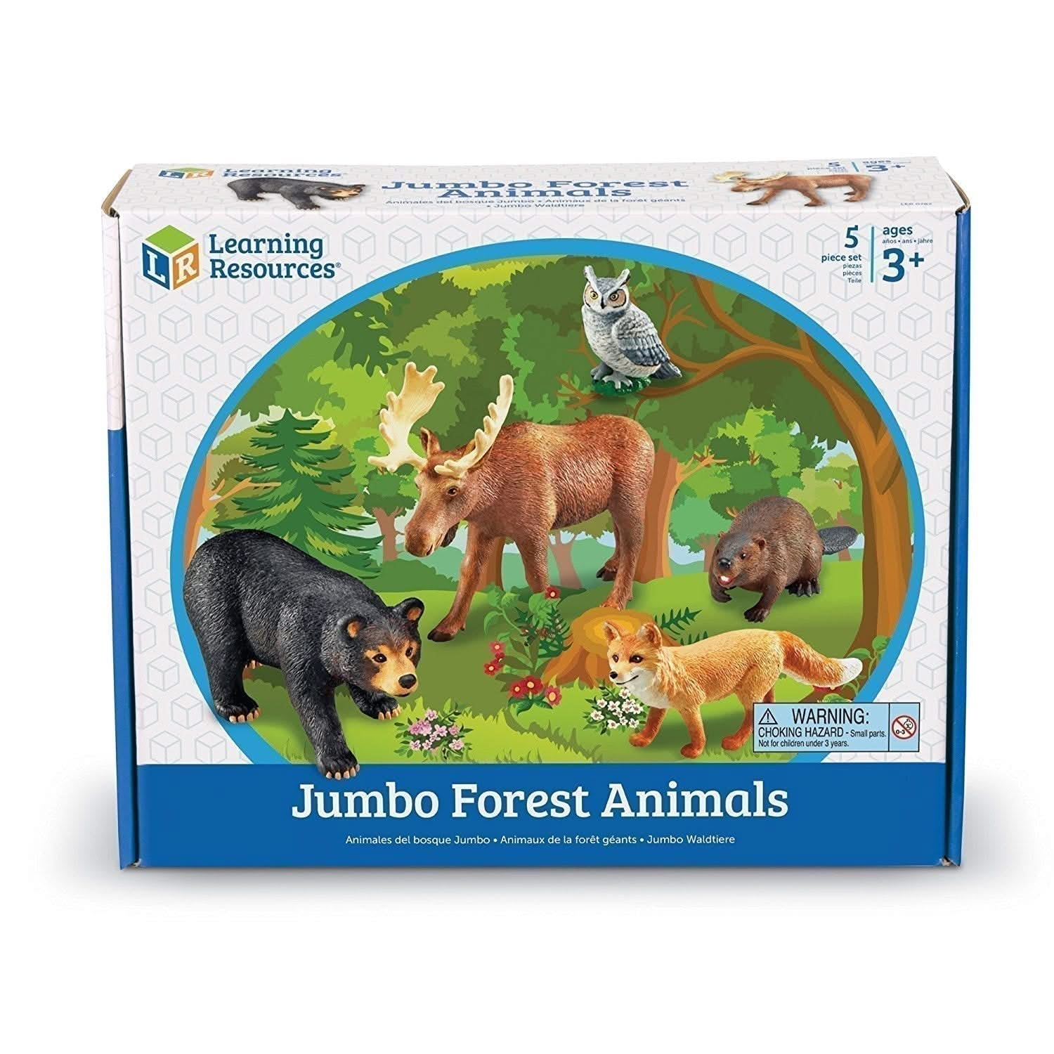 Jumbo Forest Animals, Jumbo Forest Animals,Learning Resources Jumbo Forest Animals, ,learning resources jumbo dinosaurs,early years resources, educational resources, educational materials, children's learning resources, children's learning materials, Jumbo Forest Animals,Jumbo Forest Animals Bring the wonders of the forest to life with the Jumbo Forest Animals set! These beautifully detailed, realistically designed creatures are perfect for inspiring imaginative play and teaching children about the natural 