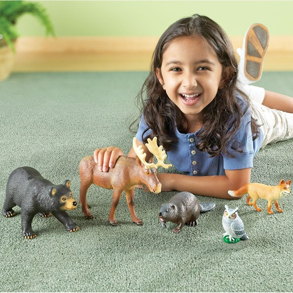 Jumbo Forest Animals, Jumbo Forest Animals,Learning Resources Jumbo Forest Animals, ,learning resources jumbo dinosaurs,early years resources, educational resources, educational materials, children's learning resources, children's learning materials, Jumbo Forest Animals,Jumbo Forest Animals Bring the wonders of the forest to life with the Jumbo Forest Animals set! These beautifully detailed, realistically designed creatures are perfect for inspiring imaginative play and teaching children about the natural 