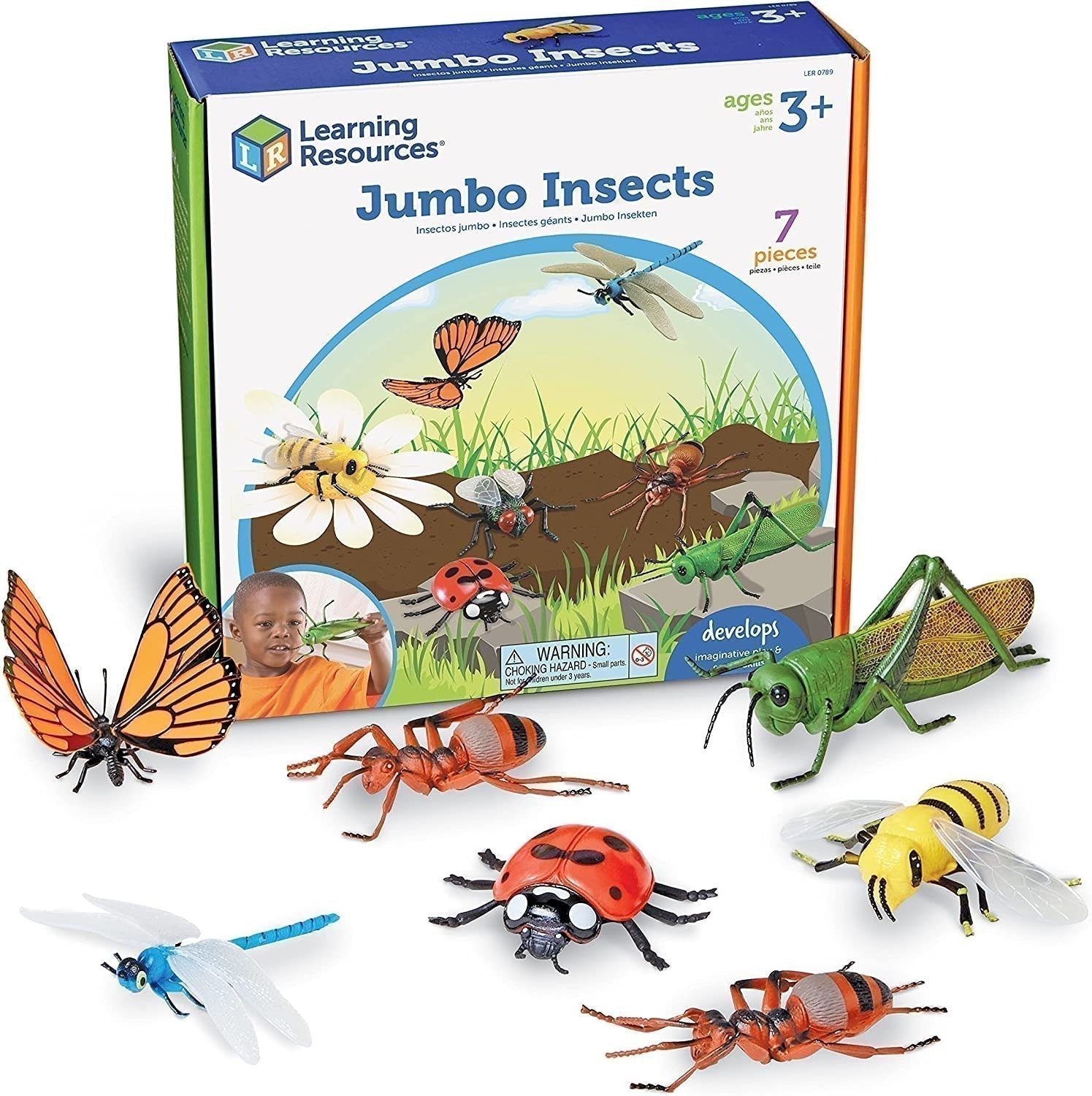 Jumbo Insects, Jumbo Insects,learning resources jumbo dinosaurs,early years resources, educational resources, educational materials, children's learning resources, children's learning materials, Jumbo Insects,Learning Resources Jumbo Insects Bring the fascinating world of insects into your classroom with the Jumbo Insects set! Designed with realistic details, this set is perfect for encouraging imaginative play, early science exploration, and learning about different species. LearningLearning Resources Jumb