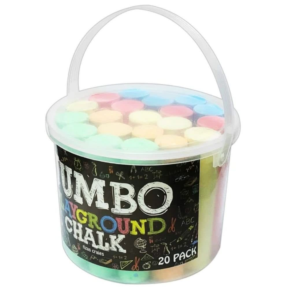 Jumbo Playground Chalks Pack of 20, Jumbo Playground Chalks Pack of 20,Mark making,Children's mark making activities,activity Chalkboard,outdoor art equipment,outdoor sensory toys and mirrors,sensory garden furniture, Jumbo Playground Chalks Pack of 20,Unleash your inner artist and bring vibrant colours to your outdoor adventures with the Jumbo Playground Chalk Pack of 20. This pack is a must-have for any creative soul looking to add a playful touch to blackboards, pavements, and more.Included in this pack 