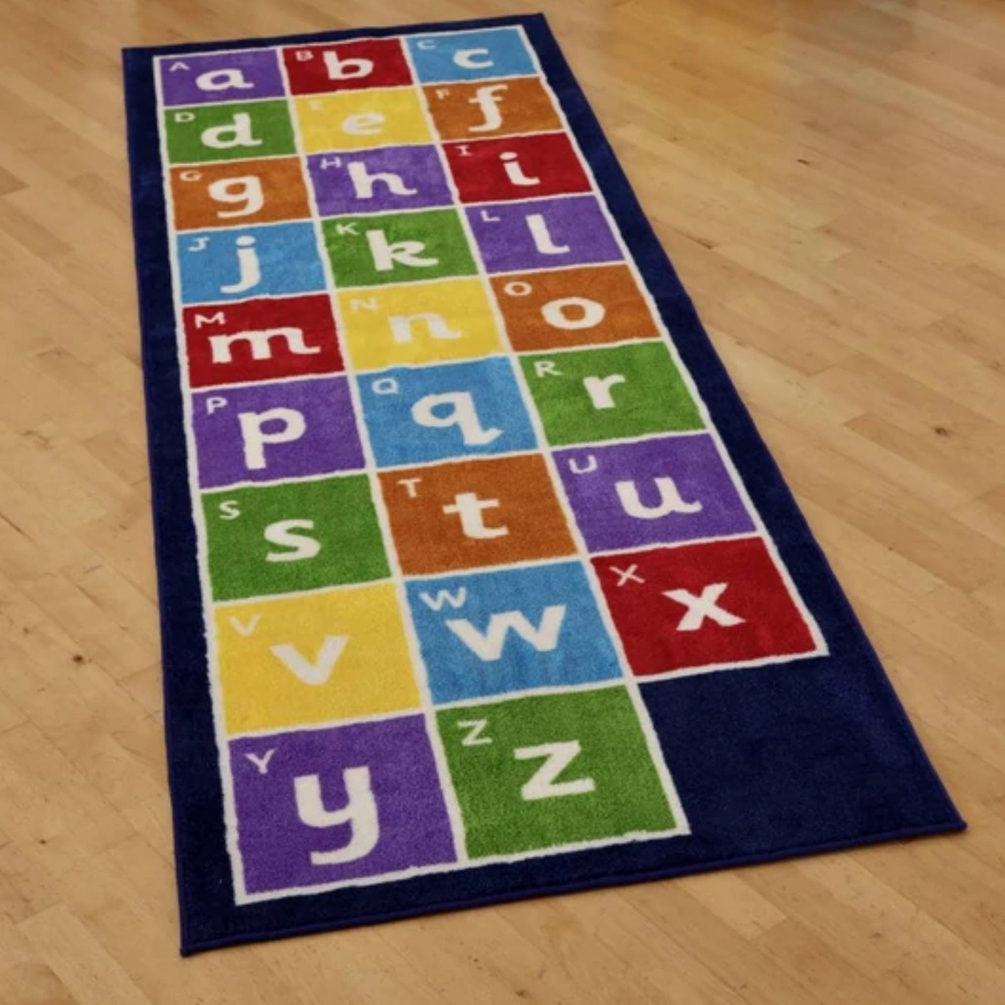 Kinder Alphabet Runner Carpet 3 X 1 Metre, Kinder Alphabet Runner Carpet 3 X 1 Metre,Kinder™Alphabet Runner Carpet 3 X 1 Metre,Children's carpets,children's story time carpets and cushions,classroom carpets,primary school carpets and rugs, Kinder Alphabet Runner Carpet 3 X 1 Metre,This Kinder™Alphabet Runner Carpet measures to 3 x 1 metre, featuring the alphabet in both lowercase and uppercase. The Kinder™Alphabet Runner Carpet is a Heavy duty Dura-Pile™, a substantial premium quality carpet with an extra t