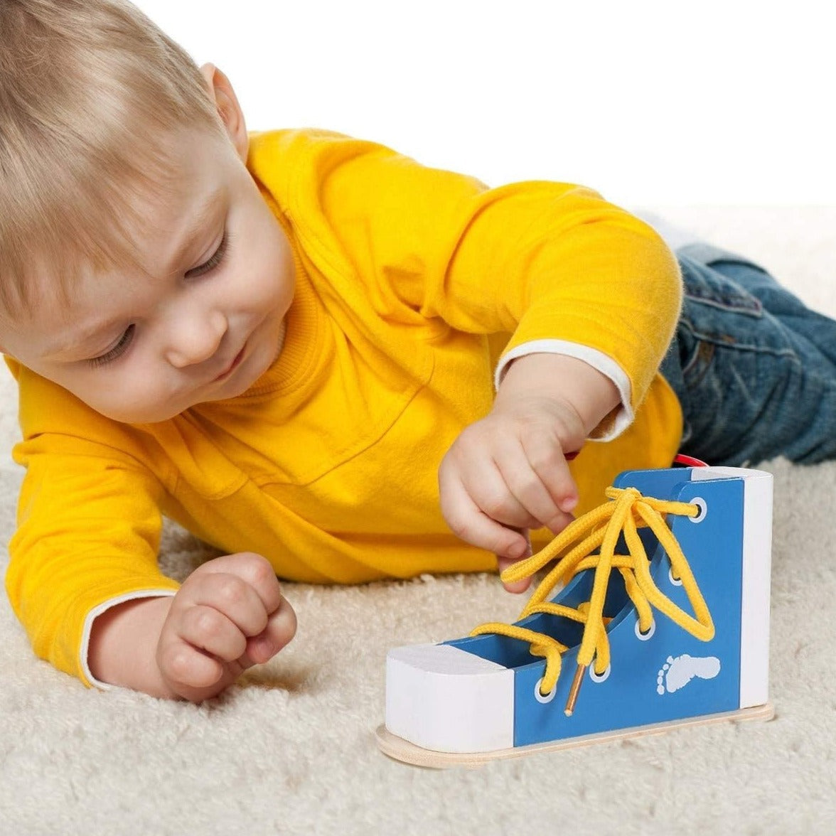 Lacing Shoe 2 pack, Lacing Shoe 2 pack,Lacing shoes,Melissa and doug lacing shoe discount,Threading toys,threading games,special needs threading games,childrens threading toys,autismwestmidlands discount code, Lacing Shoe 2 pack,Introducing our Lacing Shoe 2 pack, the perfect toy to help your child master the art of shoe-lacing and tying! This set includes two wooden high-top trainers, designed to provide endless opportunities for children to practice and refine their lacing skills.Learning to tie shoes is 