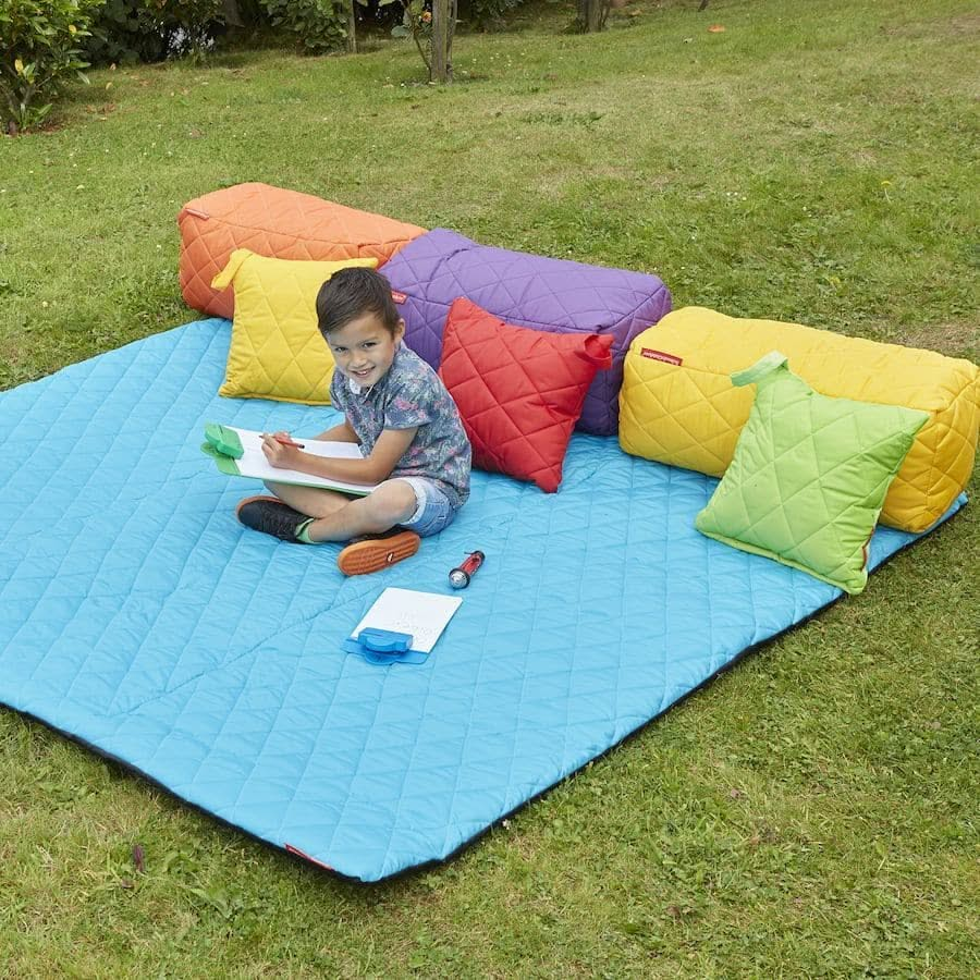 Large Outdoor Mats L200 x W200cm - Aqua, , Large Outdoor Mats L200 x W200cm - Aqua,These Large Outdoor Mats provide an ideal place to sit at story time. Pair with outdoor cushions for an incredibly comfortable learning area. The Large outdoor mat can be conveniently rolled and secured with hook and loop when not in use. Just wipe down the fabric on the Large Outdoor Mats and keep it cleanThese Large Outdoor Mats provide an ideal place to sit at story time. Pair with outdoor cushions for an incredibly comfor