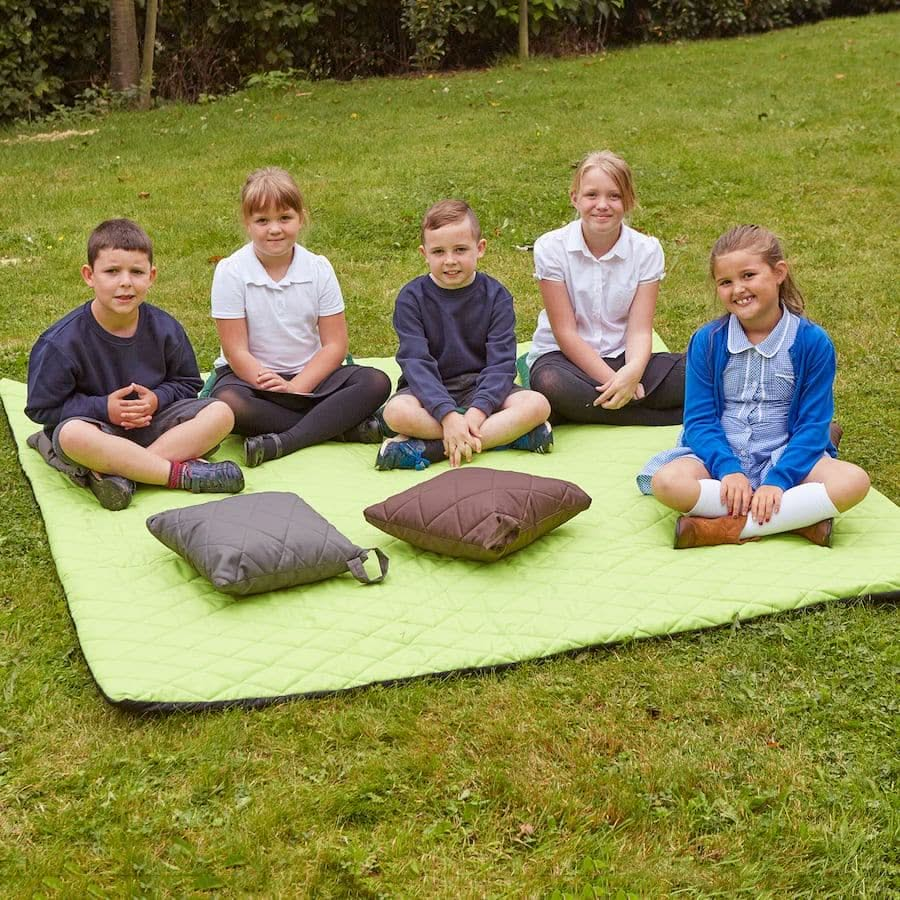 Large Outdoor Mats L200 x W200cm - Orange, , Large Outdoor Mats L200 x W200cm - Orange,These Large Outdoor Mats provide an ideal place to sit at story time. Pair with outdoor cushions for an incredibly comfortable learning area. The Large outdoor mat can be conveniently rolled and secured with hook and loop when not in use. Just wipe down the fabric on the Large Outdoor Mats and keep it cleanThese Large Outdoor Mats provide an ideal place to sit at story time. Pair with outdoor cushions for an incredibly co