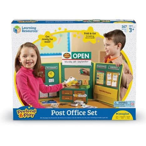 Learning Resources Pretend & Play Post Office Set, Learning Resources Pretend & Play Post Office Set,Pretend play post office,Children's post office toy,Pretend play shop,pretend play cash register,pretend play shopping till, Learning Resources Pretend & Play Post Office Set,This outstanding Pretend & Play Post Office Set from Learning Resources is sure to fire any child's imagination. Over 150 pieces are included in this packed set so that budding post masters can engage in everything from weighing and sor