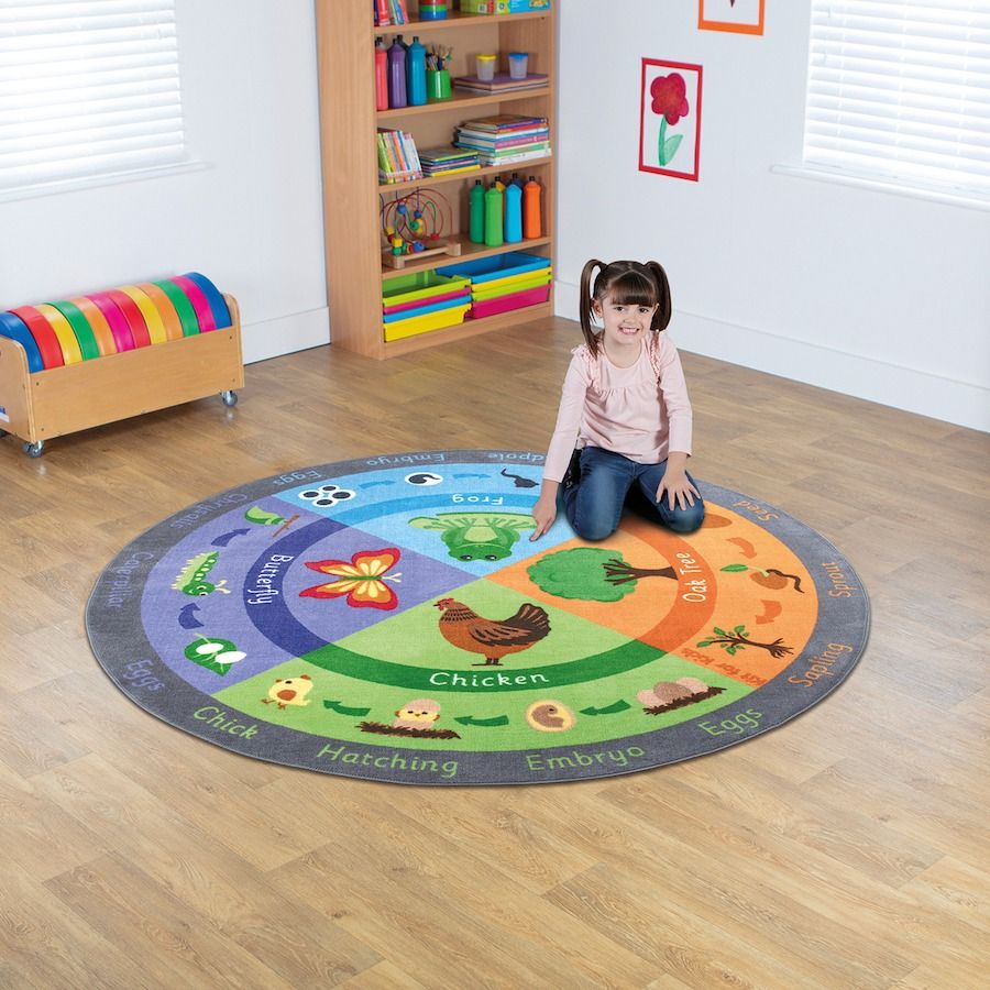 Life Cycle Mat Circle 2 x 2m, Life Cycle Mat Circle 2 x 2m,Back to Nature Life Cycles Carpet,Children's carpets,children's story time carpets and cushions,classroom carpets,primary school carpets and rugs, Life Cycle Mat Circle 2 x 2m,The Life Cycle Mat Circle is the perfect addition to any classroom, bringing both educational value and visual appeal. This vibrant mat is specifically designed to help students learn about various life cycles while also promoting group discussions andThe Life Cycle Mat Circle