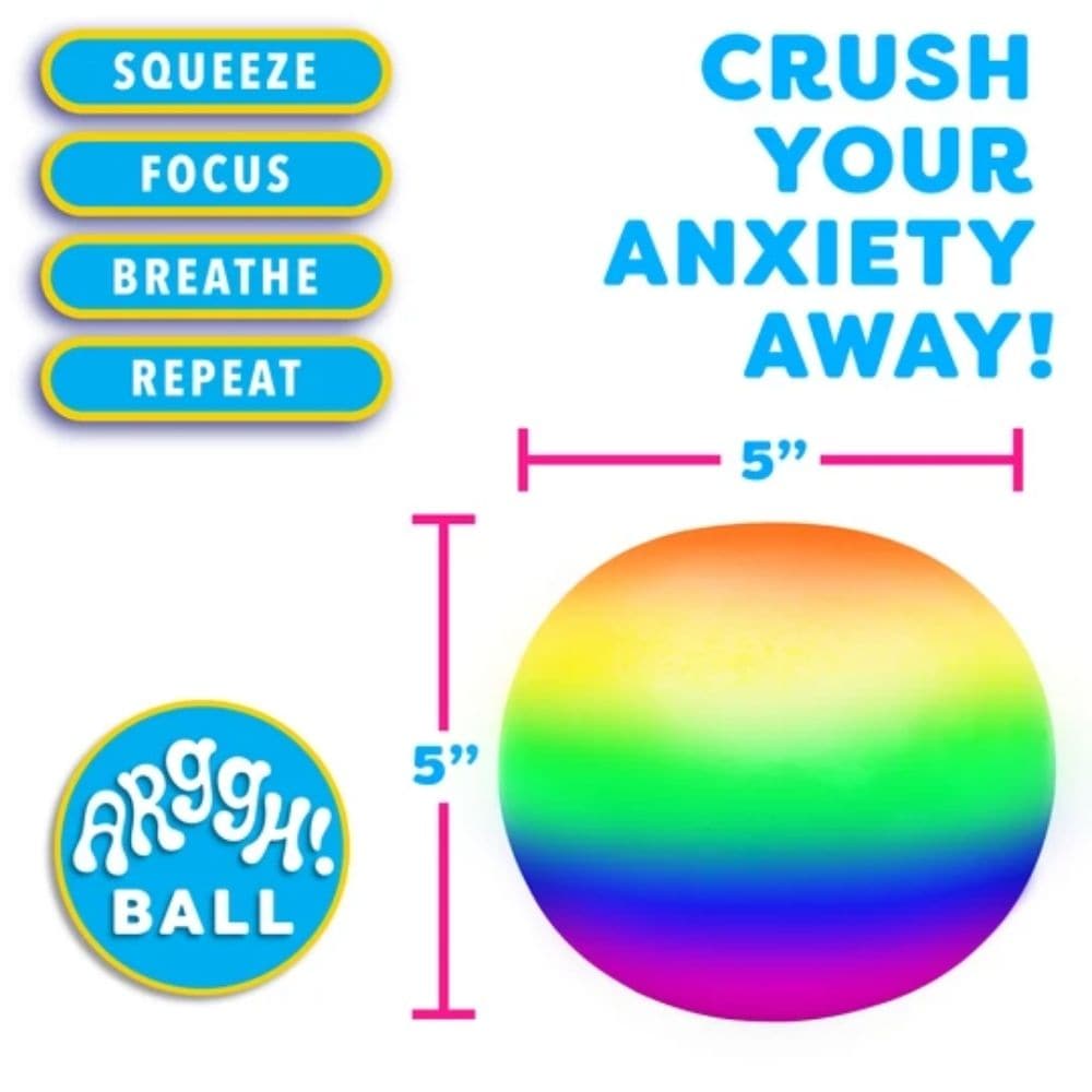 Mega Squish Rainbow Ball, Mega Squish Rainbow Ball,Giant Stress Ball,Rainbow stress ball,Large stress ball, Mega Squish Rainbow Ball,Mega Squish Rainbow Ball Need to relax and unwind? The Mega Squish Rainbow Ball is the ultimate stress-relief companion, combining vibrant colours with a soothing tactile experience. This groovy stress ball mesmerises your eyes and calms your soul, offering a unique sensoryMega Squish Rainbow Ball Need to relax and unwind? The Mega Squish Rainbow Ball is the ultimate stress-re