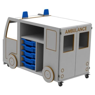 Micro Ambulance Library Book Store & Display, Micro Ambulance Library Book Store & Display,EYFS Bookcase ,School book case,school furniture,special needs furniture, Micro Ambulance Library Book Store & Display,Micro Ambulance Library Book Store & Display – Inspire a Lifelong Love of Reading The Micro Ambulance Library Book Store & Display is a vibrant and imaginative addition to any early years classroom or library. Designed to spark curiosity and encourage young readers to engage with books, this themedMic