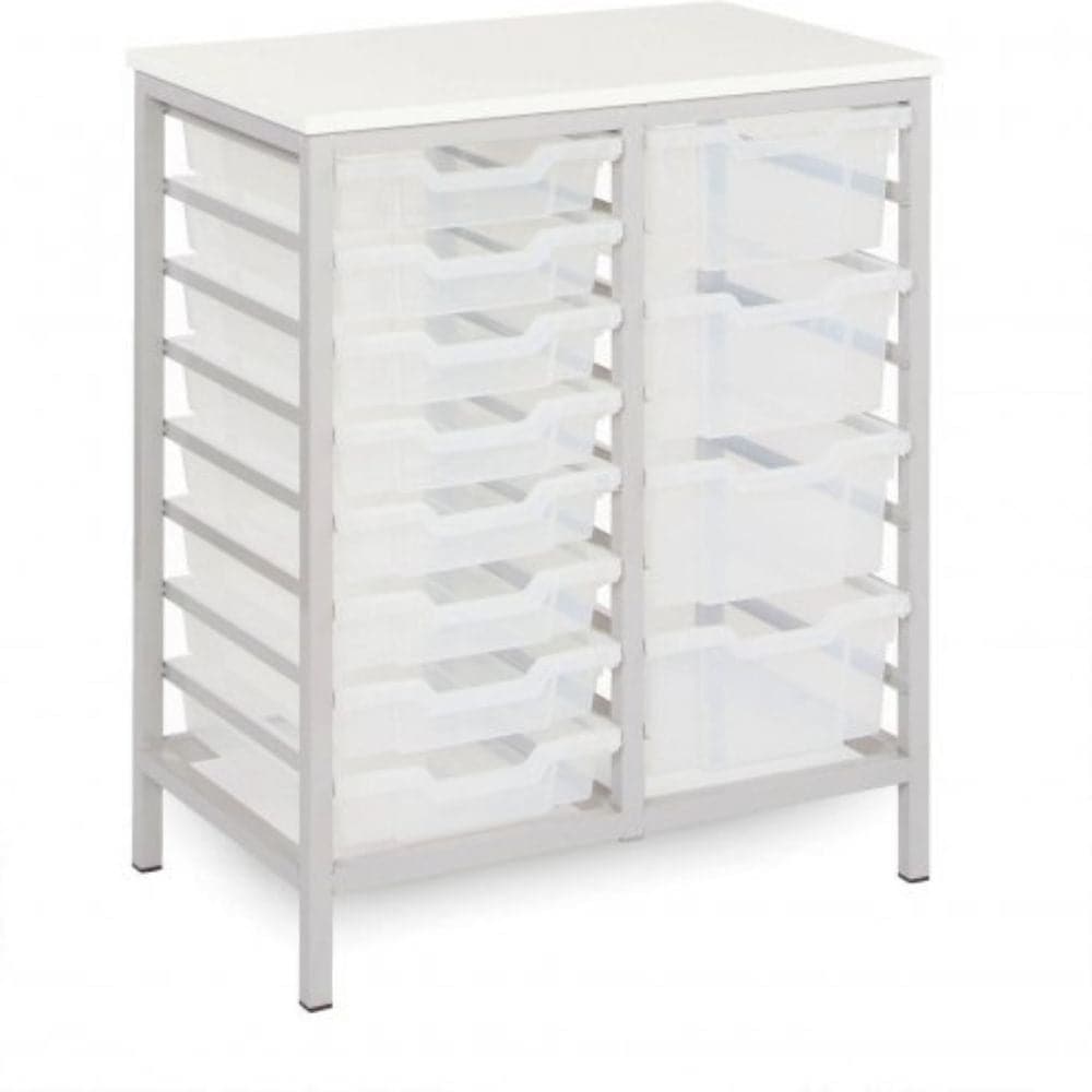 Monarch 16 Shallow Tray Unit - Grape, The Monarch 16 Shallow Tray Unit has been specifically designed for Schools and Universities and Health care settings, and recently helped the NHS in the battle against COVID with many of these units supplied to pop up testing centres due to there ease of relocation and the easy cleaning ability. The Monarch 16 Shallow Tray Unit is a durable,stylish addition to any setting. We offer a large Monarch range so if you want any help, or can’t see what you’re looking for, jus