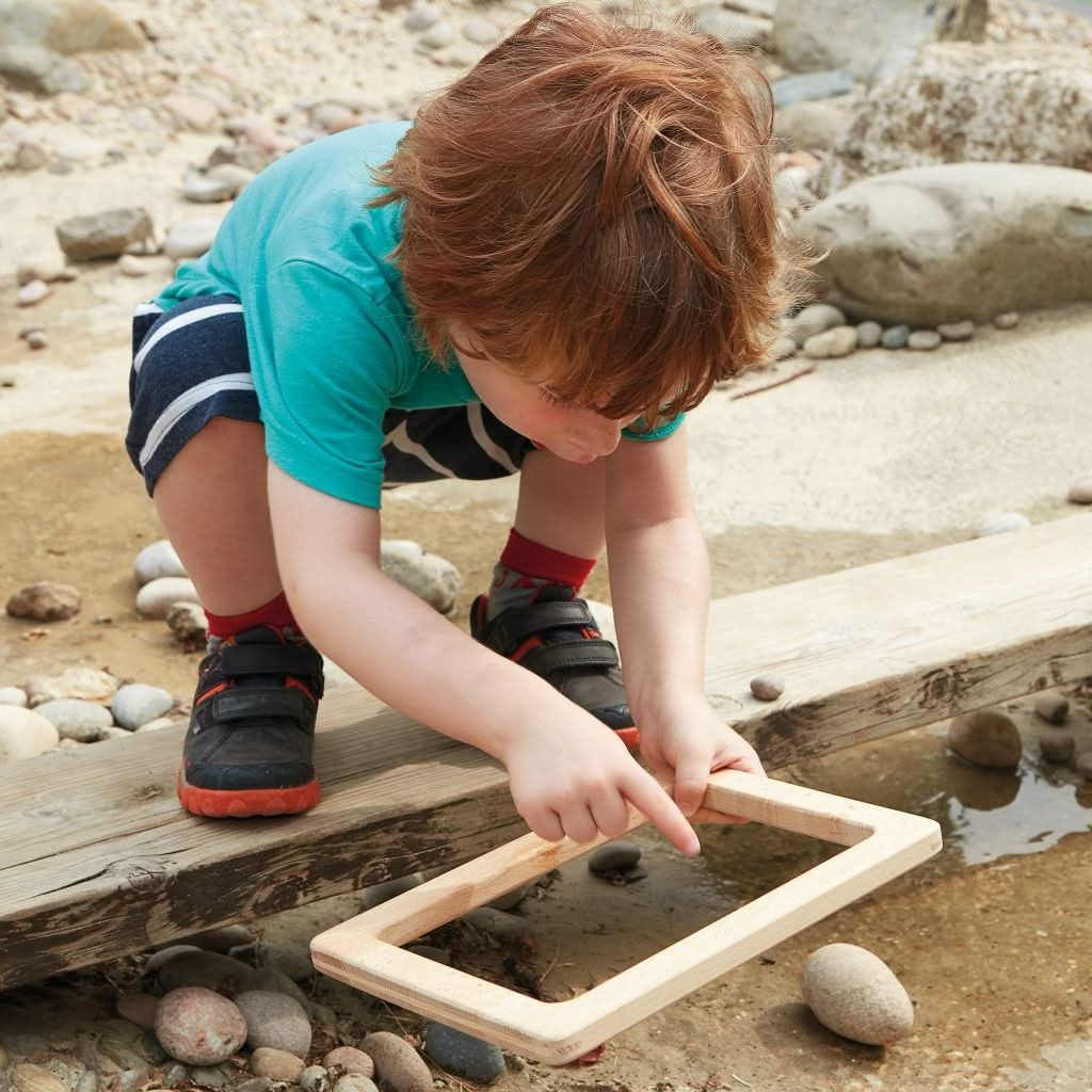 Natural Focus Frames Set of 3, Natural Focus Frames Set of 3,Forest School ideas,Forest school learning resources,visual effects, visual input for children with special needs, colour recognition, visual effects, Natural Focus Frames – Inspire Investigation & Creativity The Natural Focus Frames Set of 3 is a versatile and engaging resource that encourages young explorers and artists to observe, investigate, and appreciate their surroundings in new and exciting ways. Designed to focus attention on specific de