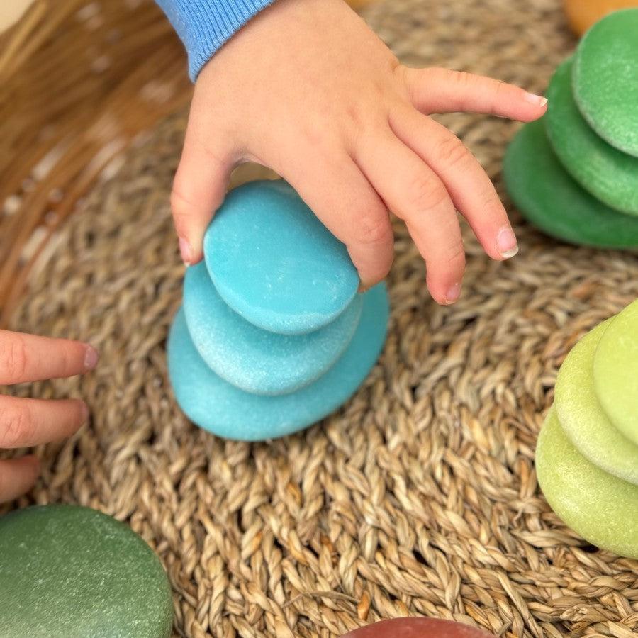 Natural Sorting Stones Nature Collection, Natural Sorting Stones Nature Collection,sorting toys,sorting games, Natural Sorting Stones – Nature Collection A Beautifully Tactile Resource for Open-Ended Play & Learning Spark curiosity, creativity, and sensory exploration with the Natural Sorting Stones – Nature Collection. This stunning sorting stones set of 36 textured stones, available in three sizes and 12 natural colours, invites children to explore, create, and discover through hands-on play. Whether used