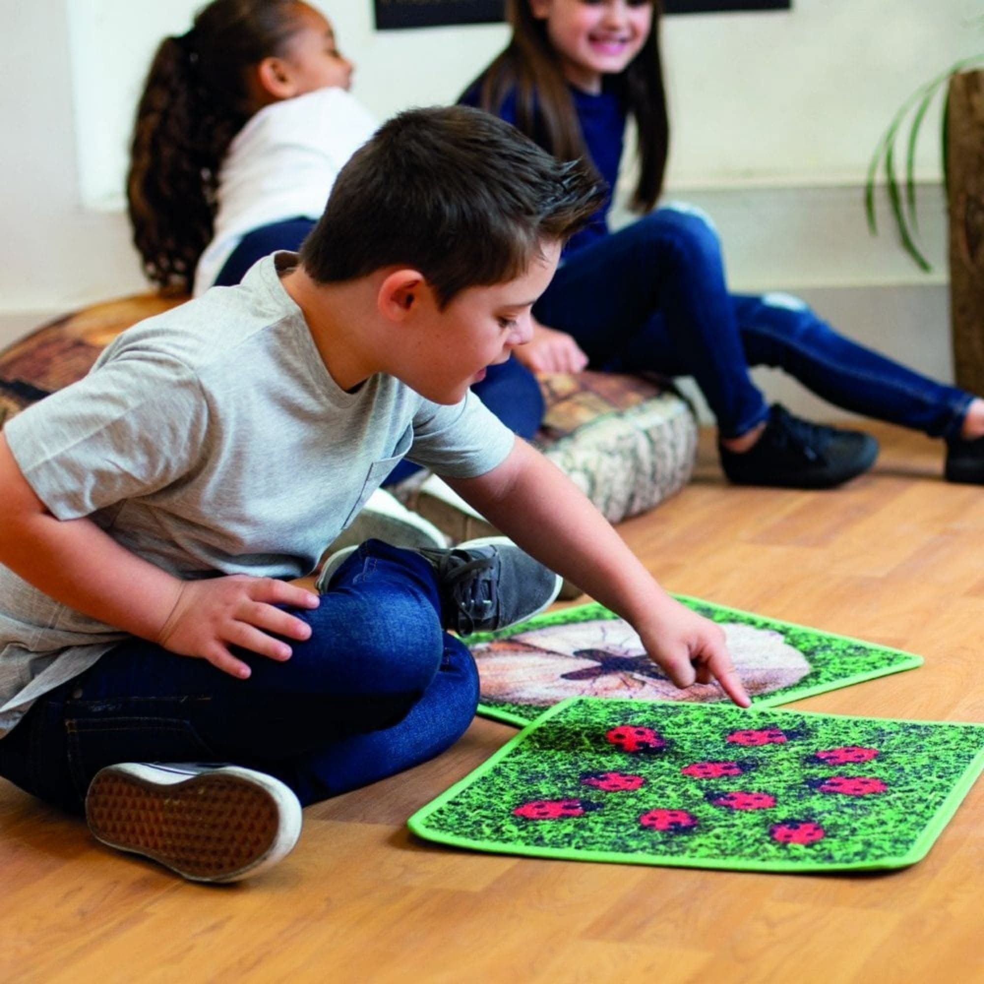 Natural World Counting Indoor Outdoor Mini Placement Carpets With Holdall, Natural World Counting Indoor Outdoor Mini Placement Carpets With Holdall, EYFS Placement Carpets, Nature themed carpets, EYFS carpets, EYFS rugs, Early years themed rugs, Natural World Counting Indoor Outdoor Mini Placement Carpets With Holdall,Pack of 35 woodland themed carpet tiles that can be used both indoors and out. A great way for children to practice sums and number bonds. The Natural World Counting Indoor Outdoor Mini Place