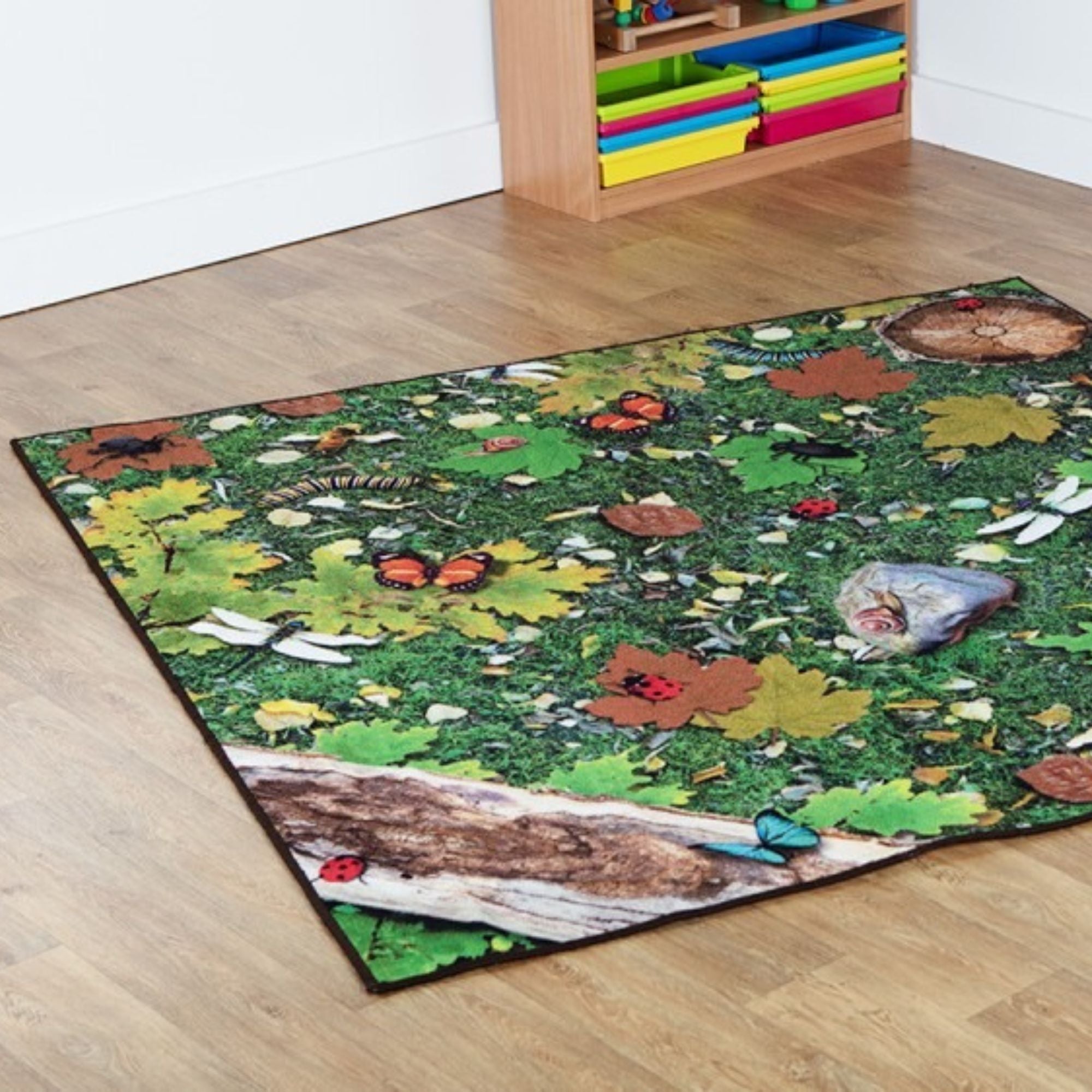 Natural World Woodland and Minibeasts Double Sided Carpet, Natural World Woodland and Minibeasts Double Sided Carpet,Woodland Double Sided Classroom Carpet,classroom carpets,woodland themed classroom equipment,classroom rugs,classroom flooring carpets, Natural World Woodland and Minibeasts Double Sided Carpet,An innovative woodland range with realistic designs to fire curiosity and imagination and bring the outdoors in to the classroom environment. The Woodland Double Sided Classroom Carpet brings the beaut