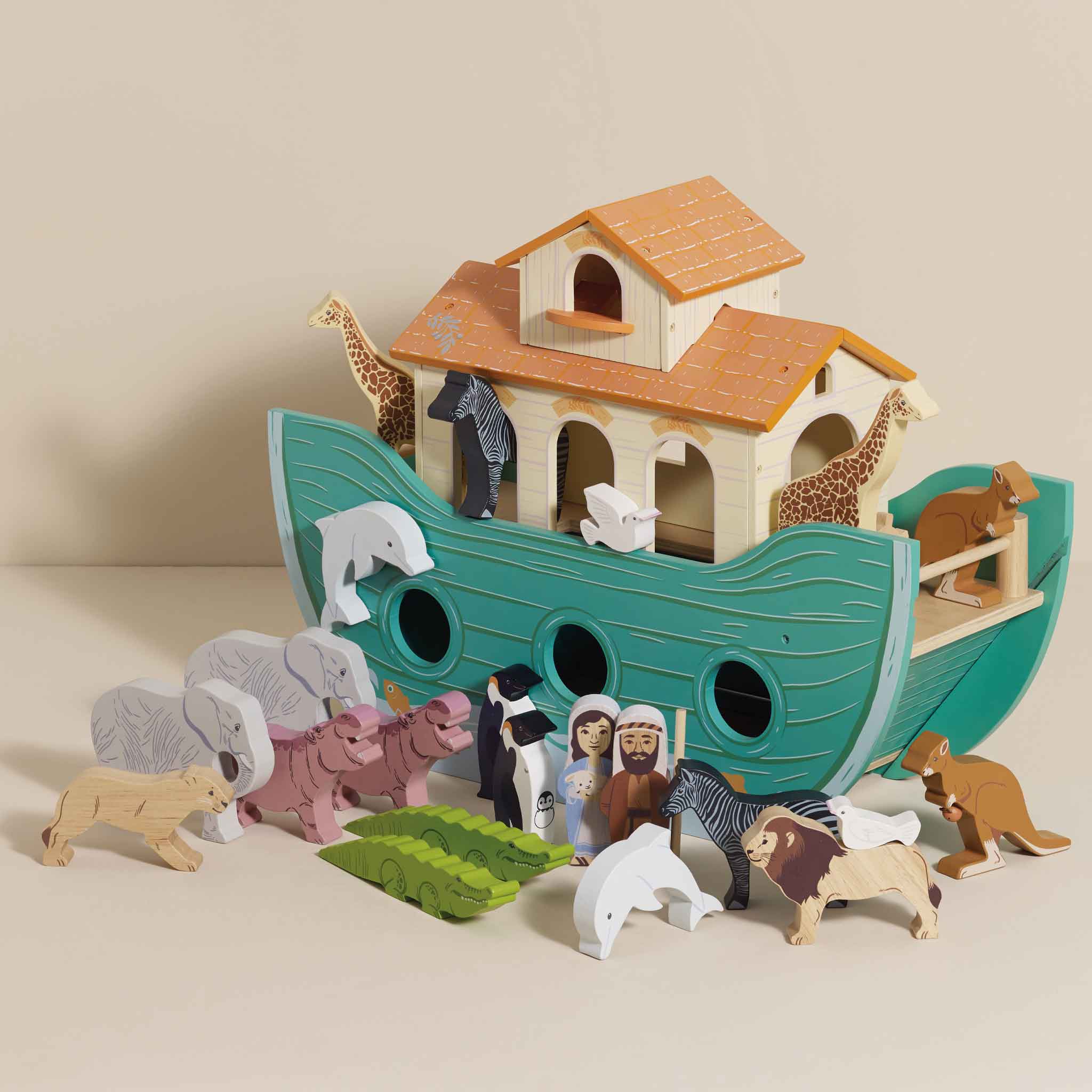 Noah’s Great Wooden Ark & Animals, Noah’s Great Wooden Ark & Animals,Noah's Great Ark,Large wooden Ark,children's wooden toys,, Noah’s Great Wooden Ark & Animals – A Classic Toy for Timeless Play Set sail on an adventure of imagination and storytelling with Noah’s Great Wooden Ark & Animals. This beautifully handcrafted wooden toy brings the beloved story of Noah’s Ark to life, inspiring small-world play, creativity, and learning. This eco-friendly wooden ark set is thoughtfully designed with traditional ch