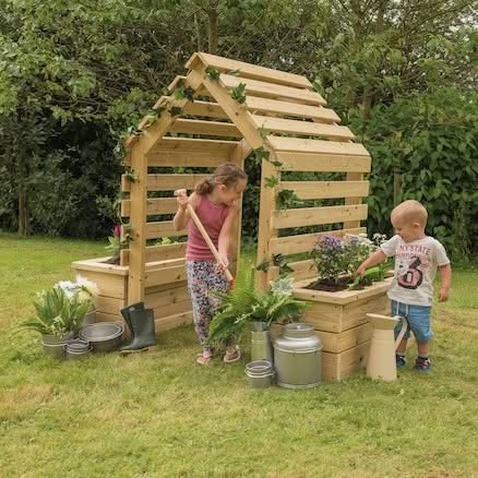 Outdoor Wooden Archway Planter, Outdoor Wooden Archway Planter,Playground planters,playground planting boxes,playground garden boxes,playground equipment storage,playground storage equipment,outdoor wooden storage, Outdoor Wooden Archway Planter,The Outdoor Wooden Archway Planter features two sturdy planting boxes and a slat archway, perfect for weaving materials or vine growth. This Outdoor Wooden Archway Planter would make a delightful entrance to any outdoor or school garden setting. Fill planters with s