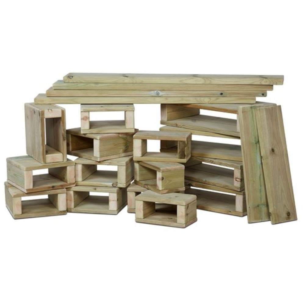 Outdoor Wooden Building Blocks Pack of 22, Outdoor Wooden Building Blocks Pack of 22,Millhouse Outdoor Wooden Building Blocks Pack of 22,Outdoor wooden blocks,outdoor building block toy,children's wooden blocks,jumbo blocks,pom pom blocks,nursery toys,nursery equipment,early years toys, Outdoor Wooden Building Blocks Pack of 22,Children can create a variety of structures with these Outdoor Wooden Building Blocks,the play and learning possibilities are endless! The Outdoor Wooden Building Blocks Pack of 22 a