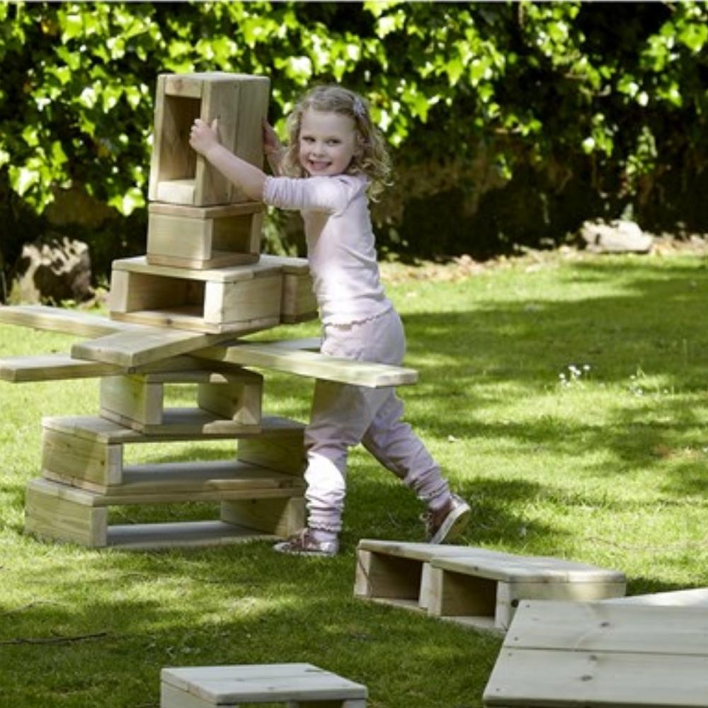 Outdoor Wooden Building Blocks Pack of 22, Outdoor Wooden Building Blocks Pack of 22,Millhouse Outdoor Wooden Building Blocks Pack of 22,Outdoor wooden blocks,outdoor building block toy,children's wooden blocks,jumbo blocks,pom pom blocks,nursery toys,nursery equipment,early years toys, Outdoor Wooden Building Blocks Pack of 22,Children can create a variety of structures with these Outdoor Wooden Building Blocks,the play and learning possibilities are endless! The Outdoor Wooden Building Blocks Pack of 22 a