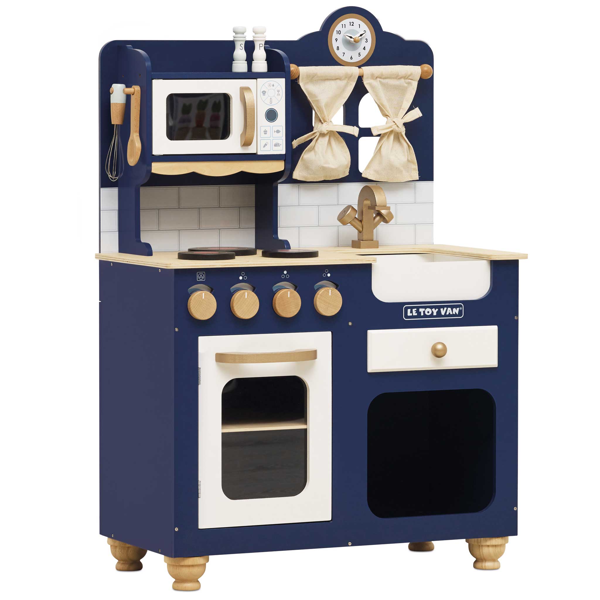 Oxford Toy Kitchen, Oxford Toy Kitchen,Wooden toy kitchen,childrens wooden kitchen toy, Oxford Wooden Play Kitchen – A Stunning Centrepiece for Imaginative Play! Let little chefs cook up a storm with the Oxford Wooden Play Kitchen—an award-winning, beautifully crafted toy kitchen designed for endless pretend play. Made from durable, sustainable wood, this striking royal blue kitchen is a true showstopper, bringing timeless elegance to any playroom or nursery. Finished with copper-effect detailing, this styl