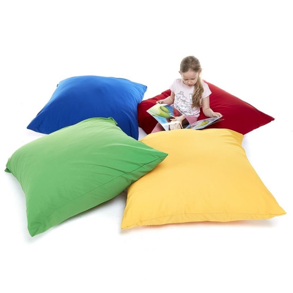 Plain Cushion Large Pack of 4, Plain Cushion Large Pack of 4,sensory room cushion,sensory room beanbag,beanbag,large bean bags,extra large bean bags,floor cushions,floor beanbags,bean bags,cheap beanbags,sensory cushion,rompa cushions, Plain Cushion Large Pack of 4,The large cushions come as a pack of 4, 1 of each of blue, red, green and yellow. The bright and vibrant colours make these the perfect addition to any sensory room,classroom or Early years setting. Children will be drawn to the bold colours and 