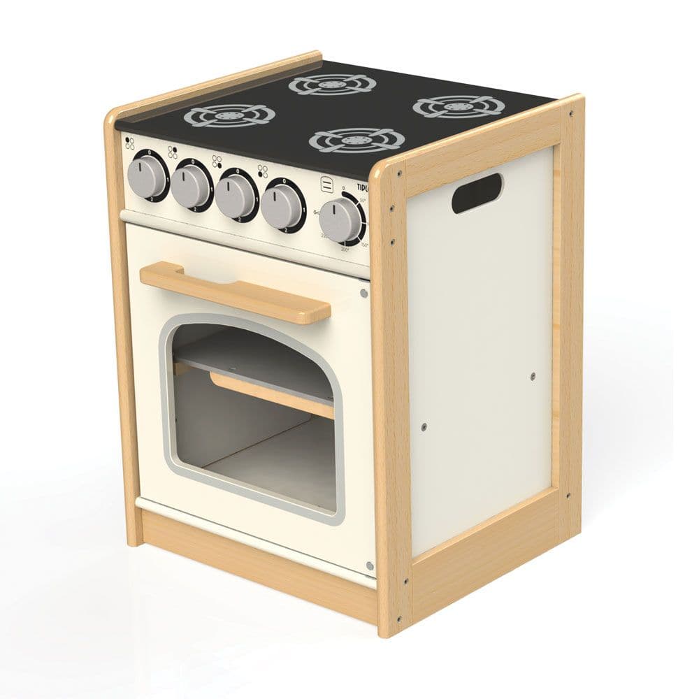 Pretend Play Wooden Cooker, Pretend Play Wooden Cooker,Bigjigs pretend play wooden kitchen,Pretend Play Cooker,Role play cooker,role play oven,Home corner toys,pretend play school ideas,nursery pretend play, Pretend Play Wooden Cooker,Budding young chefs can cook up a storm with this sturdy wooden Cooker from Tidlo. With clicking dials, hob detailing and a removable oven tray, this cooker is a great addition to any pretend play kitchen. It even has a view hole in the door so little ones can keep an eye on t