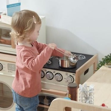 Pretend Play Wooden Cooker, Pretend Play Wooden Cooker,Bigjigs pretend play wooden kitchen,Pretend Play Cooker,Role play cooker,role play oven,Home corner toys,pretend play school ideas,nursery pretend play, Pretend Play Wooden Cooker,Budding young chefs can cook up a storm with this sturdy wooden Cooker from Tidlo. With clicking dials, hob detailing and a removable oven tray, this cooker is a great addition to any pretend play kitchen. It even has a view hole in the door so little ones can keep an eye on t