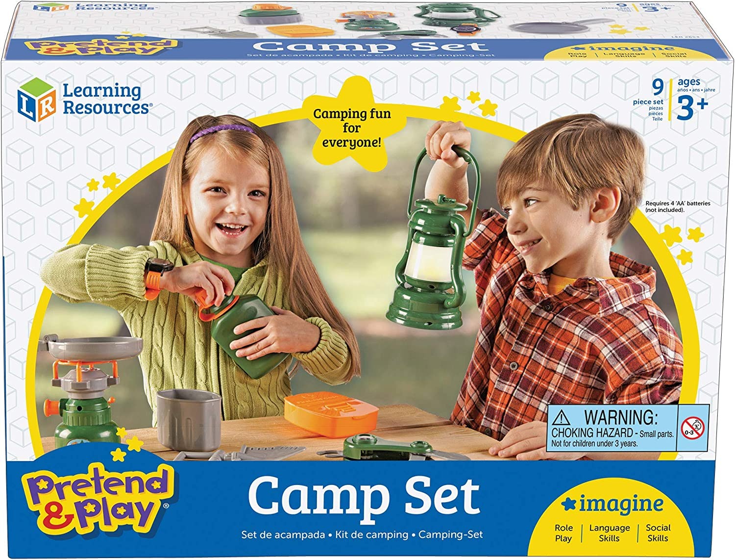 Pretend & Play® Camp Set, Pretend & Play® Camp Set, Learning resources Pretend & Play® Camp Set,pretend play,children's pretend play, Pretend & Play® Camp Set,Pretend & Play® Camp Set Get ready for outdoor adventures right in your home or backyard with the Pretend & Play® Camp Set! This imaginative play set equips children with everything they need to enjoy a realistic camping experience, making it a fantastic way to introduce little ones to the joys of camping and outdoor p,Pretend & Play® Camp SetPretend 