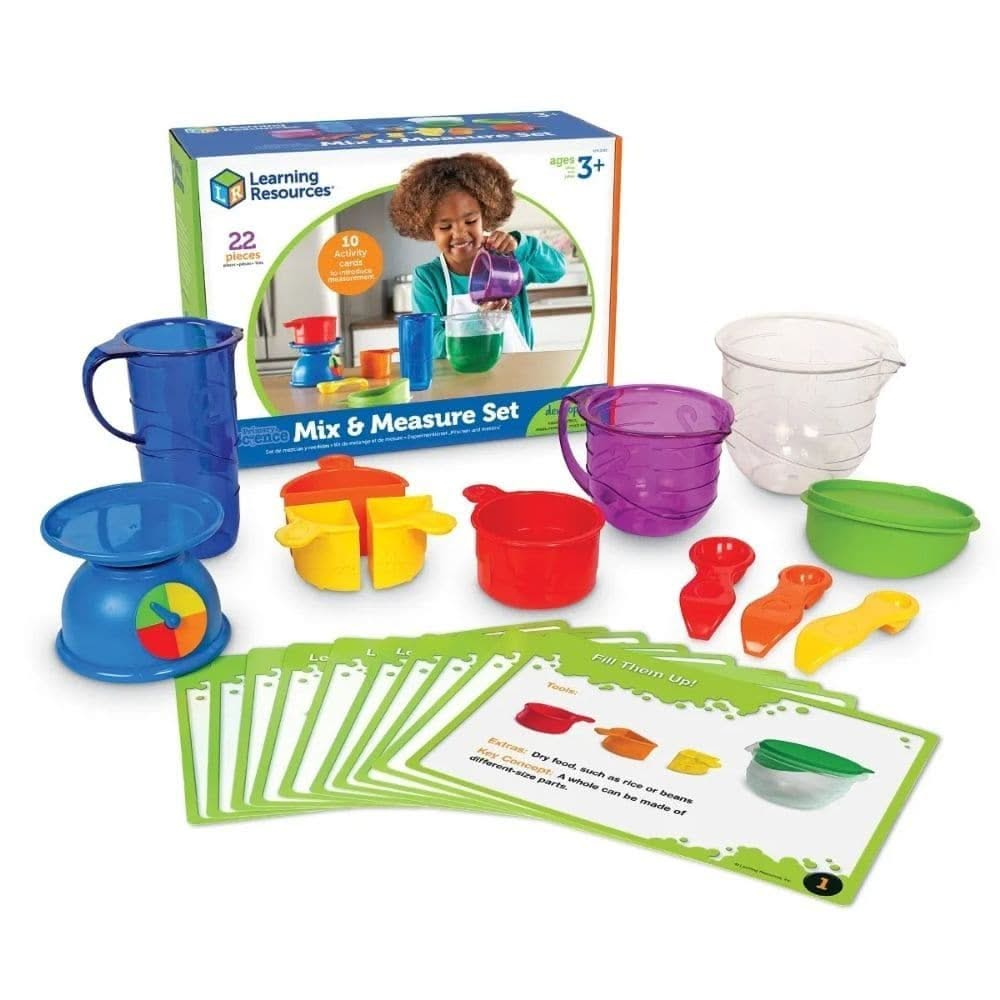 Primary Science® Mix & Measure Set, Primary Science® Mix & Measure Set,Messy play mixing,messy play measuring,measuring toys,learning resources, Primary Science® Mix & Measure Set,Primary Science® Mix & Measure Set The Primary Science® Mix & Measure Set is a hands-on educational kit designed to engage young learners in exploring concepts of measurement, volume, fractions, and equivalency. With its colour-coded design and real tools scaled perfectly for little hands, this set transformsPrimary Science® Mix &