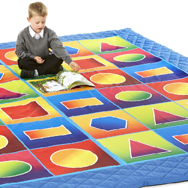 Quilted Geometric Mat, Quilted Geometric Mat,Geometric play mat,childrens soft play mat,Rompa Sensory Toy Discounts, Quilted Geometric Mat,Quilted Geometric Mat – A Vibrant and Educational Addition to Any Classroom Transform your learning environment with the Quilted Geometric Mat, a beautifully designed educational resource ideal for Foundation Stage and Key Stage 1. Featuring bright, colourful geometric shapesQuilted Geometric Mat – A Vibrant and Educational Addition to Any Classroom Transform your learni