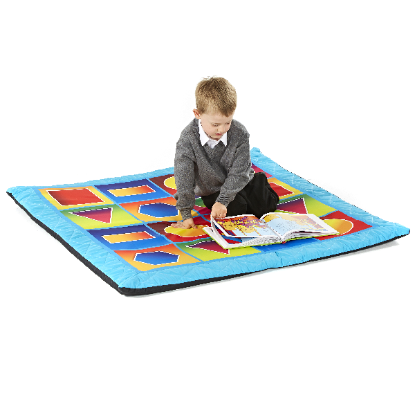 Quilted Geometric Mat, Quilted Geometric Mat,Geometric play mat,childrens soft play mat,Rompa Sensory Toy Discounts, Quilted Geometric Mat,Quilted Geometric Mat – A Vibrant and Educational Addition to Any Classroom Transform your learning environment with the Quilted Geometric Mat, a beautifully designed educational resource ideal for Foundation Stage and Key Stage 1. Featuring bright, colourful geometric shapes at its centre, this mat encourages children,QuiltedQuilted Geometric Mat – A Vibrant and Educati