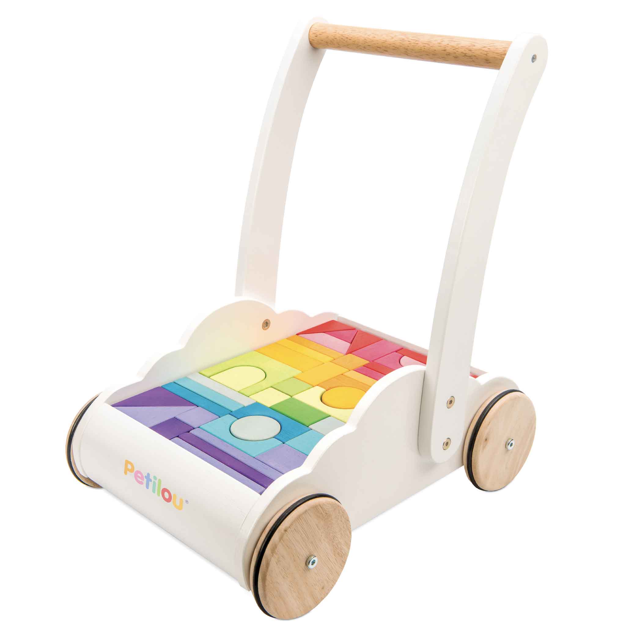 Rainbow Baby Walker & Puzzles, Rainbow Baby Walker & Puzzles,bigjigs wooden walker,baby walker,wooden baby walker,traditional baby walker, Rainbow Baby Walker & Puzzles – A Colourful Start to First Steps! Get ready for wheelie good fun with the Rainbow Baby Walker & Puzzles, a beautifully designed traditional wooden baby walker that’s perfect for little ones finding their feet. With its cute rainbow cloud design, this sturdy wooden walker supports toddlers as they gain confidence, balance, and stability, ma