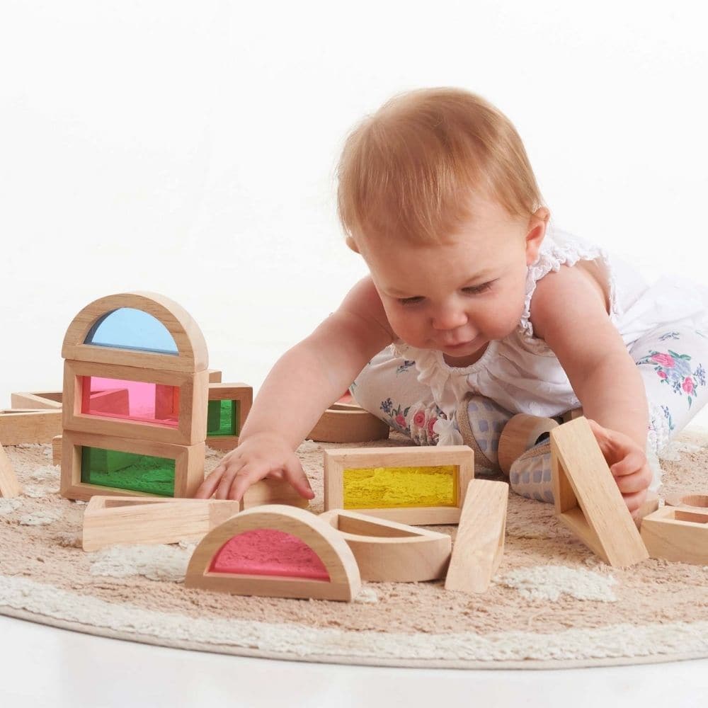 Rainbow Blocks Pack of 24, Rainbow Blocks rainbow sensory blocks,sensory toys,sensory toys for autism,Rainbow Blocks,TICKIT Rainbow Blocks,TickIT education,Morleys,HANDSONLEARNING,taskmasteronline.co.uk, Rainbow Blocks Pack of 24,The TickiT® Rainbow Block Set is a beautifully crafted set of 24 rubberwood blocks designed to captivate and inspire young learners through sensory exploration and creative play. With six different shapes and four vibrant transparent acrylic inserts, this set encouragesThe TickiT® 