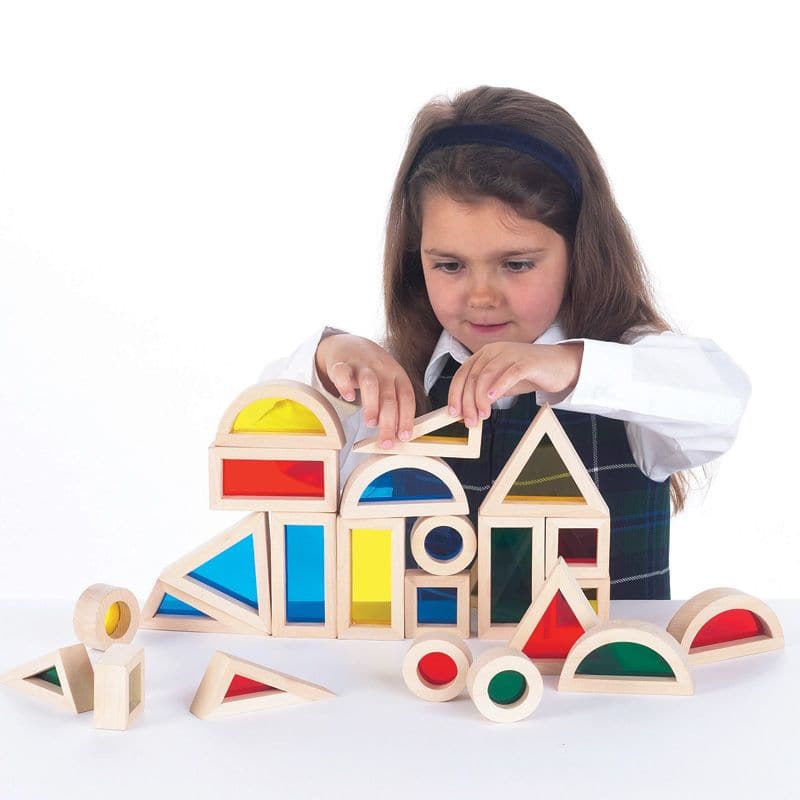 Rainbow Blocks Pack of 24, Rainbow Blocks rainbow sensory blocks,sensory toys,sensory toys for autism,Rainbow Blocks,TICKIT Rainbow Blocks,TickIT education,Morleys,HANDSONLEARNING,taskmasteronline.co.uk, Rainbow Blocks Pack of 24,The TickiT® Rainbow Block Set is a beautifully crafted set of 24 rubberwood blocks designed to captivate and inspire young learners through sensory exploration and creative play. With six different shapes and four vibrant transparent acrylic inserts, this set encouragesThe TickiT® 