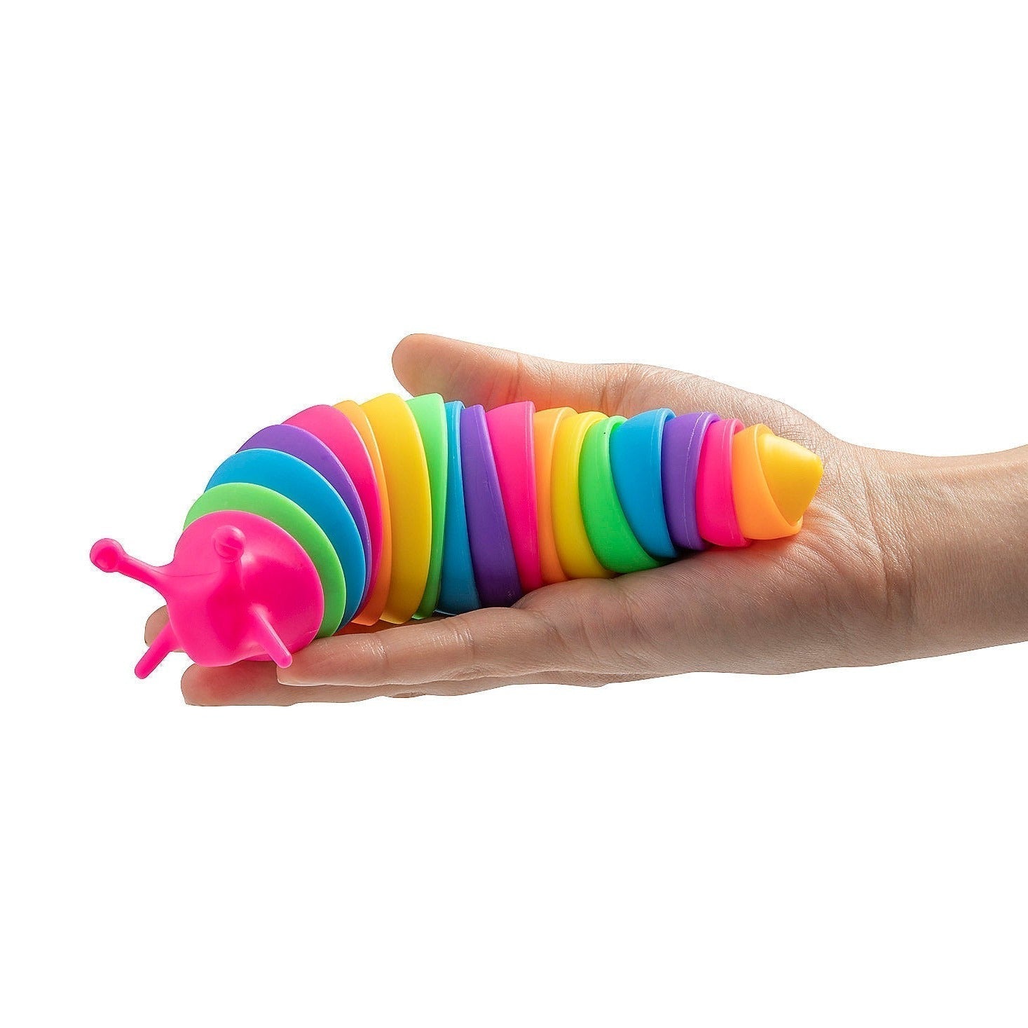 Rainbow Fidget Slug, Rainbow Fidget Slug sensory slug,sensory fidget toy,,Sensory Toys, Special Needs Toys, Stretchy centipede, Stretchy character, Tentacle centipede toy, tactile toys, stretchy and squidgy toys, Rainbow Fidget Slug,Rainbow Fidget Slug - Dive into a world of flexible fun with the Rainbow Fidget Slug, the ultimate fidget toy designed to captivate with its vibrant colors and unique, highly flexible 3D articulated design. Perfectly sized for small hands and built to be ultra-portable, this fid