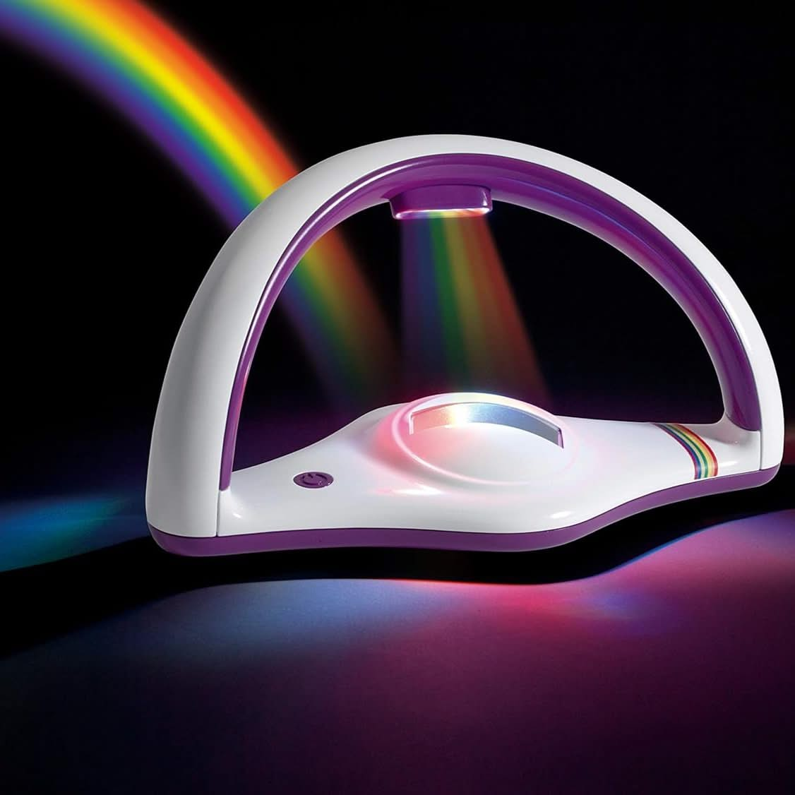 Rainbow projector light, rainbow projector light,rainbow light,rainbow light,rainbow in my room,rainbow light on my room,sensory light,sensory lighting,sensory rainbow light,eureka my very own rainbow, Rainbow projector light,Rainbow Projector Light – Bring the Magic of a Rainbow into Your Room! Transform your space into a dazzling wonderland with the enchanting Rainbow Projector Light. Using multi-coloured LEDs, this magical gadget projects a vibrant, lifelike rainbow that stretches across your walls and c