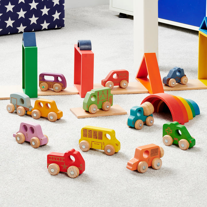 Rainbow Wooden Vehicles Set - Pk12, Rainbow Wooden Vehicles Set - Pk12,Rainbow wooden play resources, Rainbow natural play resources,Heuristic Play babies,baby Heuristic Play,toddler Heuristic Play,Heuristic Play resources,Heuristic Play ideas, Rainbow Wooden Vehicles Set - Pk12,The TickiT® Rainbow Wooden Vehicles Set is the perfect collection for young transport enthusiasts! Crafted from smooth, solid beechwood, each vehicle in this delightful set showcases a beautiful woodgrain finish in the seven vibrant