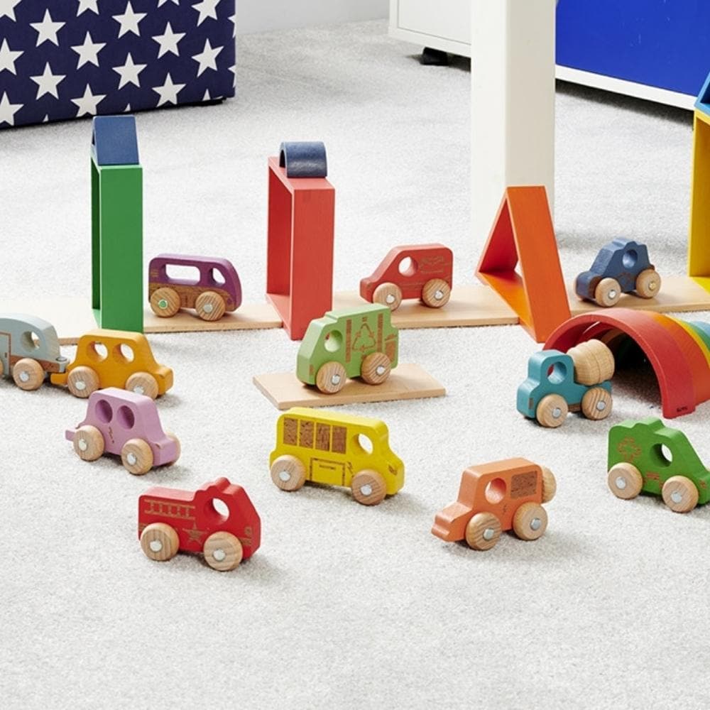 Rainbow Wooden Vehicles Set - Pk12, Rainbow Wooden Vehicles Set - Pk12,Rainbow wooden play resources, Rainbow natural play resources,Heuristic Play babies,baby Heuristic Play,toddler Heuristic Play,Heuristic Play resources,Heuristic Play ideas, Rainbow Wooden Vehicles Set - Pk12,The TickiT® Rainbow Wooden Vehicles Set is the perfect collection for young transport enthusiasts! Crafted from smooth, solid beechwood, each vehicle in this delightful set showcases a beautiful woodgrain finish in the seven vibrant