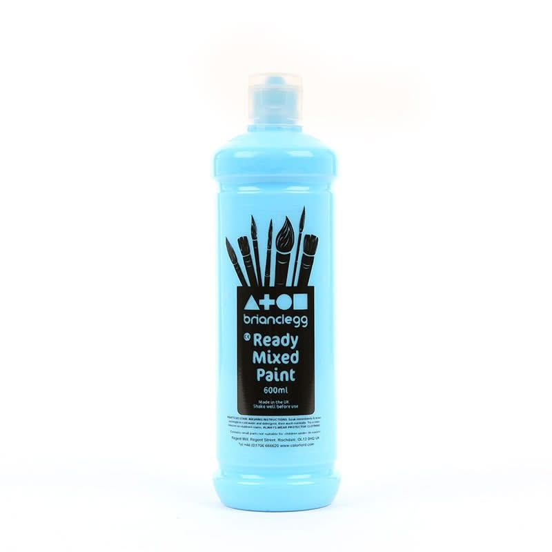 Ready Mixed Paint 600ml Sky Blue, Ready Mixed Paint 600ml Sky Blue,Ready Mixed Paint 600ml ,Brian Clegg Ready Mixed Paint 600ml ,Ready Mixed Paint, Brian Clegg Ready Mixed Paint 600ml – Sky Blue Bring a calm and vibrant touch to artwork with Brian Clegg Ready Mixed Paint in Sky Blue. This high-quality liquid tempera delivers rich pigmentation, excellent coverage, and a smooth, opaque finish, making it perfect for school projects, home learning, and creative play. With its thick, creamy texture, this paint i