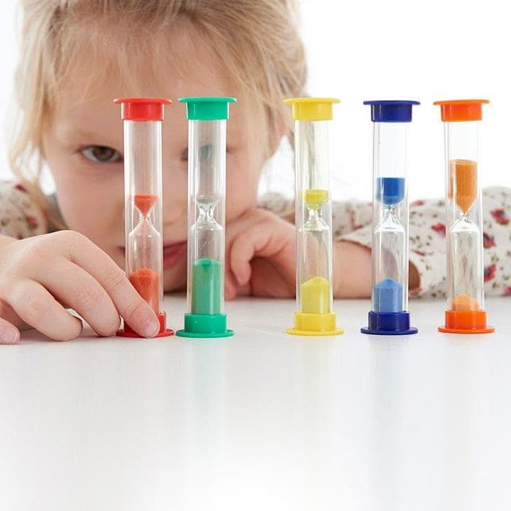 Sand timer Mixed Pack of 5, Sand timer Mixed Pack of 5,Sand timer,special needs sand timer,sand timer,autism sand timer,school sand timer,school supplies sand timers,asd sand timers,behaviour sand timers, Sand timer Mixed Pack of 5,The Sand Timer Mixed Pack of 5 is a practical and engaging set of timers designed to teach children about the passage of time and help with time management skills. Each timer is colour-coded for easy identification, with robust construction to withstand everyday use, making them 