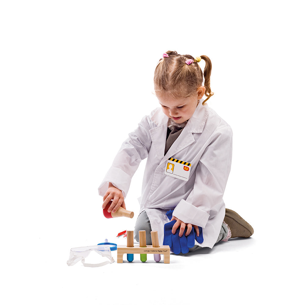 Scientist Dress Up, Scientist Dress Up,fancy dress costumes,children's dress up,children's dress up clothes, Scientist Dress Up,What concoction will be made in the science lab today? Mini scientists can make exciting new discoveries with this fantastic Scientist Kids Fancy Dress Costume. This children’s dressing up clothes set comes with a white lab coat, magnifying glass, ID badge, safety goggles, wooden test tubes in a holder and red tweezers,Scientist Dress UpWhat concoction will be made in the science l