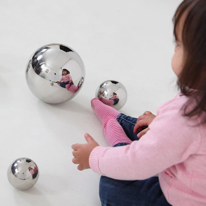 Sensory Reflective Balls Silver Pack of 4, Sensory Reflective Balls Silver Pack of 4,sensory balls,metallic sensory balls,reflective sensory balls, Sensory Reflective Balls Silver Pack of 4,Sensory Reflective Balls Silver Pack of 4 – Engaging Multi-Sensory Play for All Ages Introduce your child to the wonders of reflection and light with the Sensory Reflective Balls Silver Pack of 4. These lightweight, hollow spheres feature a highly reflective metallic surface with a convex mirror effect,Sensory Reflective