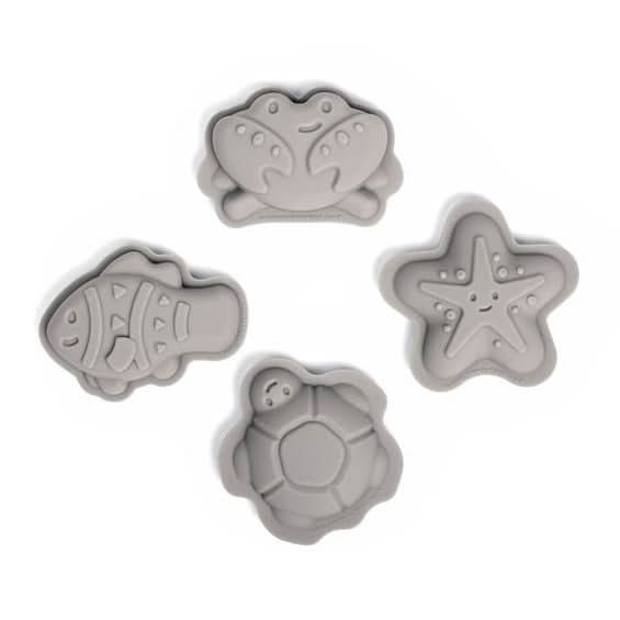 Silicone Sand Moulds, Silicone Sand Moulds,Sand Mould toys,Stone Grey Character Sand Moulds,Sand toys, Silicone Sand Moulds,These flexible Eco-friendly Silicone Sand Moulds encourage kids to have fun with sand play. Children can use these in the sand creating different moulds of underwater creatures. Made from food-grade silicone, these moulds are durable, easy to clean and non-toxic. Silicone comes from quartz sand, making this a great sus,SiliconeThese flexible Eco-friendly Silicone Sand Moulds encourage 