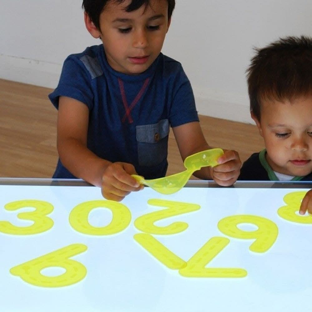 SiliShapes® Trace Numbers Yellow – Pk10, Silishapes Trace Numbers Yellow,Silishapes Trace Numbers Yellow,Special needs learning resources,numeracy resources,special needs classroom supplies, SiliShapes® Trace Numbers Yellow – Pk10,The Silishapes Trace Numbers Yellow offer a new concept for pre-schools, nurseries and primary schools are these packs of numbers made from silicon. The Silishapes Trace Numbers Yellow have the numbers 0-9 showing the dot starting point and trace arrows to help children to write t