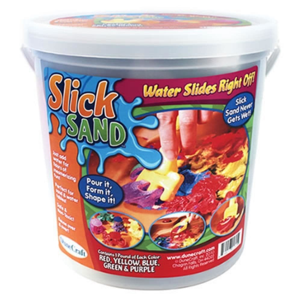 Slick Sand Assorted Giant Tub, Slick Sand Assorted Giant Tub,Messy play sand special needs,special needs tactile games ideas,special needs sensory games and ideas, Slick Sand Assorted Giant Tub,Slick Sand – The Mars-Inspired Hydrophobic Sand Step into an out-of-this-world experience with Slick Sand, the closest you'll get to the unique properties of Martian soil. Reddish in colour and intriguingly dry, this hydrophobic sand mimics the qualities of sand on Mars—remaining completely dry even when submerged in