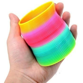 Slinky Spring, Slinky spring,rainbow spring,rainbow slinky,original plastic slinky,colourful slinky spring,UV responsive colours toys,UV toys,coloured colourful springs,reminiscence toys spring,colourful plastic springs,sensory spring toys,coloured Slinky toy, Slinky Spring,Rainbow Springy Slinky – A Colourful Twist on the Classic Tactile Toy! The Rainbow Springy Slinky is a fun and vibrant take on the timeless Slinky toy, now made from kid-friendly plastic and designed in a beautiful array of colours. Just