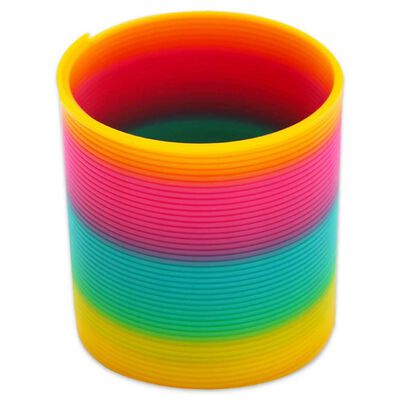 Slinky Spring, Slinky spring,rainbow spring,rainbow slinky,original plastic slinky,colourful slinky spring,UV responsive colours toys,UV toys,coloured colourful springs,reminiscence toys spring,colourful plastic springs,sensory spring toys,coloured Slinky toy, Slinky Spring,Rainbow Springy Slinky – A Colourful Twist on the Classic Tactile Toy! The Rainbow Springy Slinky is a fun and vibrant take on the timeless Slinky toy, now made from kid-friendly plastic and designed in a beautiful array of colours. Just