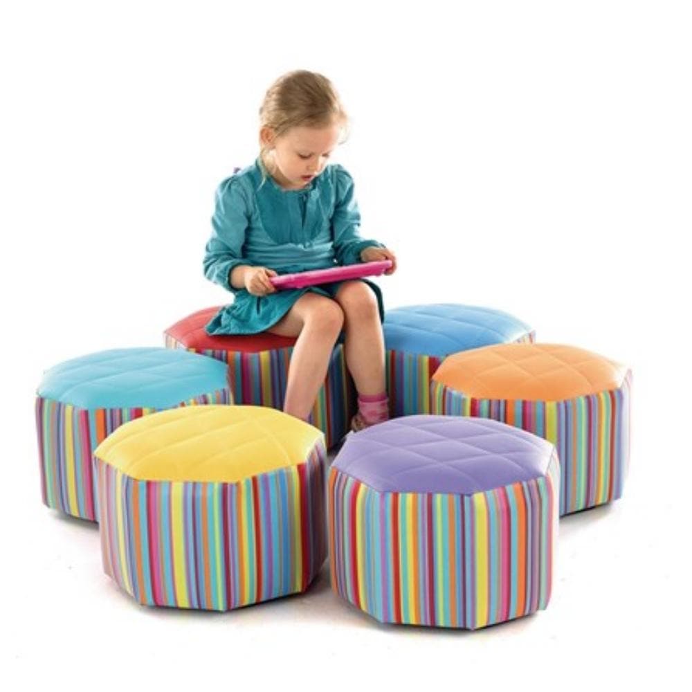 Small Hexagonal Pouffe Set of 6, Small Hexagonal Pouffe Set of 6,Break out furniture, Reception furniture,beanbags,buy bean bags,bean bags,bean bags for children,bean bags,bean bags for kids,bean bags for adults, Small Hexagonal Pouffe Set of 6,Introducing our Small Hexagonal Pouffe Set of 6 - the perfect vibrant addition to any early years classroom, reading corner, or play area. Carefully crafted to foster a vibrant and fun educational environment, this set promotes both comfort and durability. Dive into 