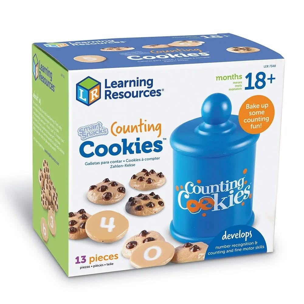 Smart Snacks Counting Cookies, Smart Snacks Counting Cookies,Learning Resources Smart Snacks Counting Cookies,number recognition games,numeracy resources,school numeracy resources,school classroom resources, Smart Snacks Counting Cookies,Who says learning can't be delicious? The Smart Snacks Counting Cookies set is designed to make the learning process irresistibly fun for your little ones. Packed in an adorable cookie jar, this set includes 11 creatively designed chocolate chip cookies to help children wit